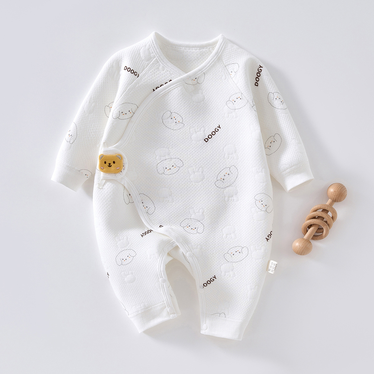 Baby clothes, autumn and winter jumpsuits, newborn baby thin cotton boneless warm jumpsuit