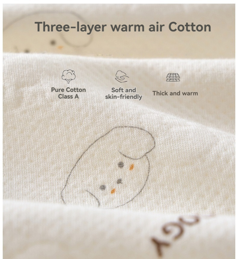 Baby clothes, autumn and winter jumpsuits, newborn baby thin cotton boneless warm jumpsuit