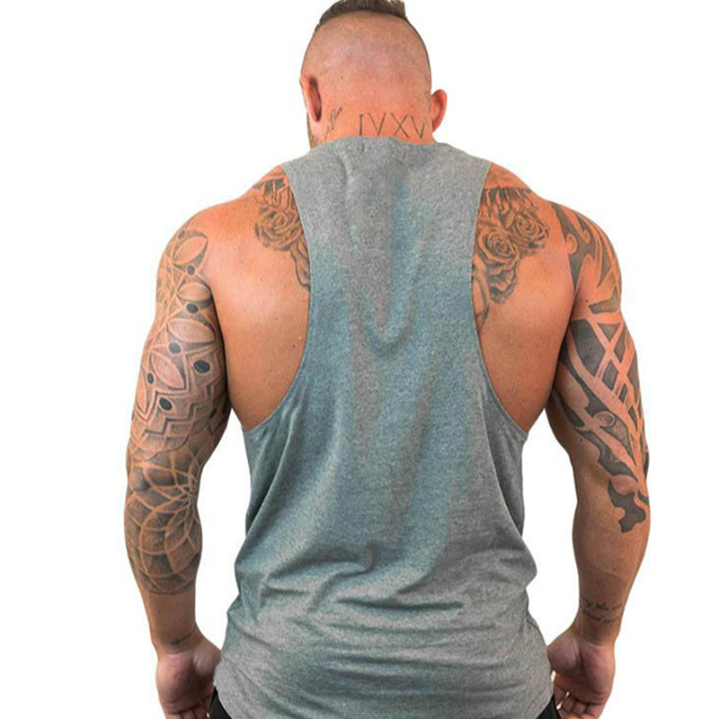 Men's fitness gym, running training vest, fitness training vest, sleeveless cotton vest, men's clothing