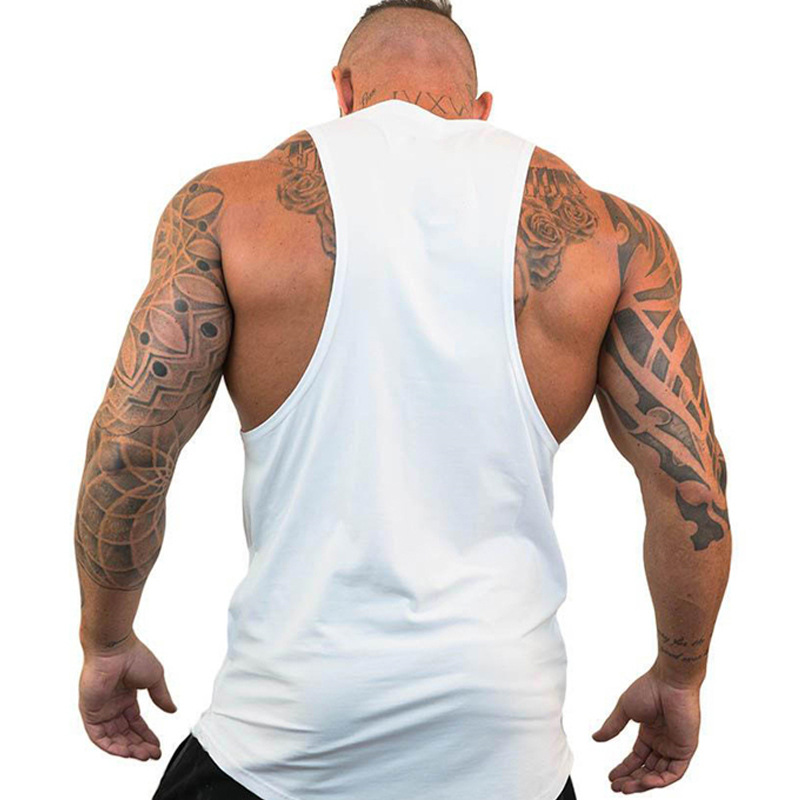 Men's fitness gym, running training vest, fitness training vest, sleeveless cotton vest, men's clothing
