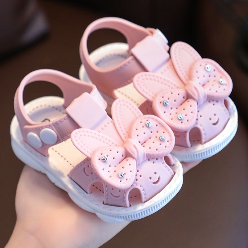 Girls' Sandals Summer Children's Baotou Soft Sole New Little Girl Princess Shoes Infant and Toddler Walking Shoes