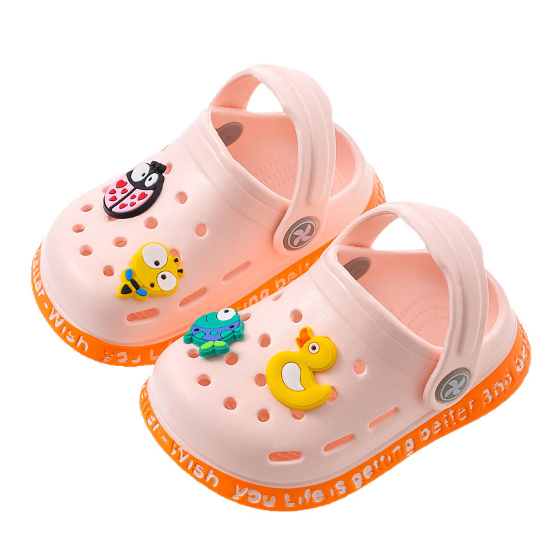 Baby Baotou Sandals Boys and Girls Soft Sole Non-slip Hole Shoes (The quality is very good, please rest assured to buy)