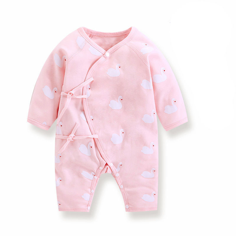 Newborn Long-Sleeved Romper (0-3-6 months) – Pure Cotton Lightweight Summer Baby Romper