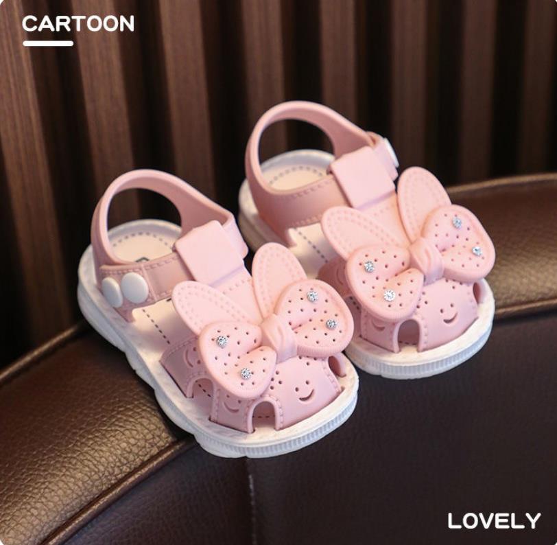 Girls' Sandals Summer Children's Baotou Soft Sole New Little Girl Princess Shoes Infant and Toddler Walking Shoes