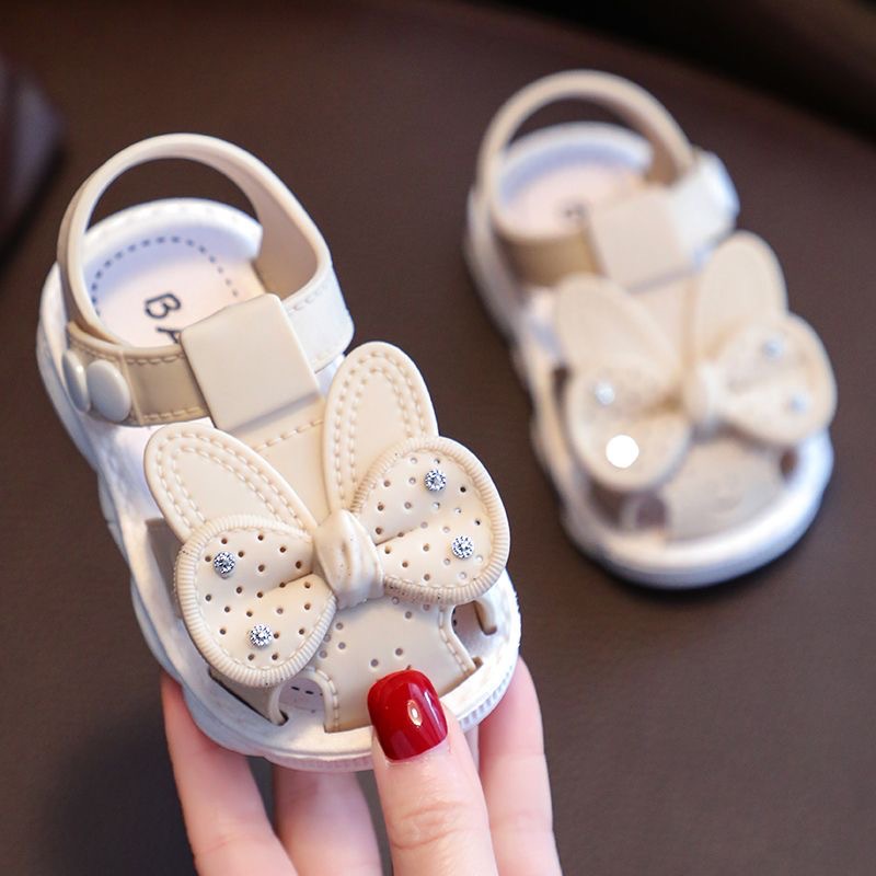 Girls' Sandals Summer Children's Baotou Soft Sole New Little Girl Princess Shoes Infant and Toddler Walking Shoes