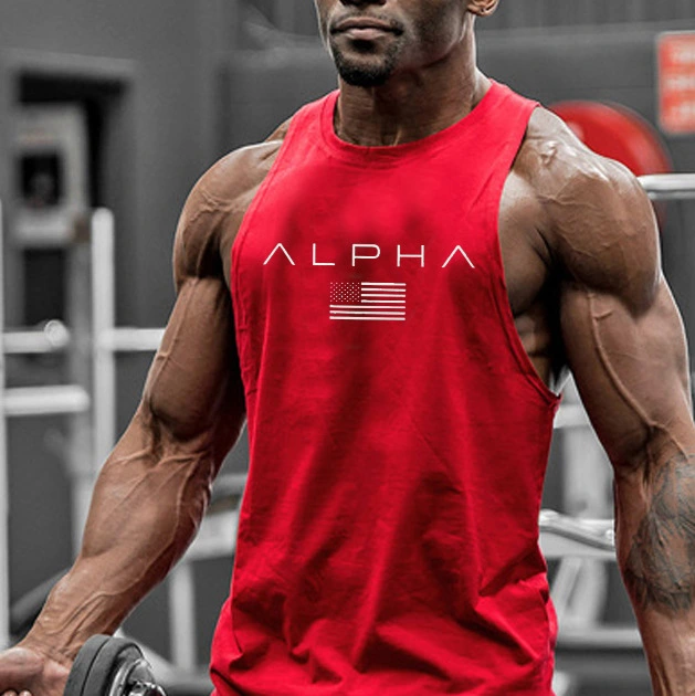 Men's fitness gym, running training vest, fitness training vest, sleeveless cotton vest, men's clothing