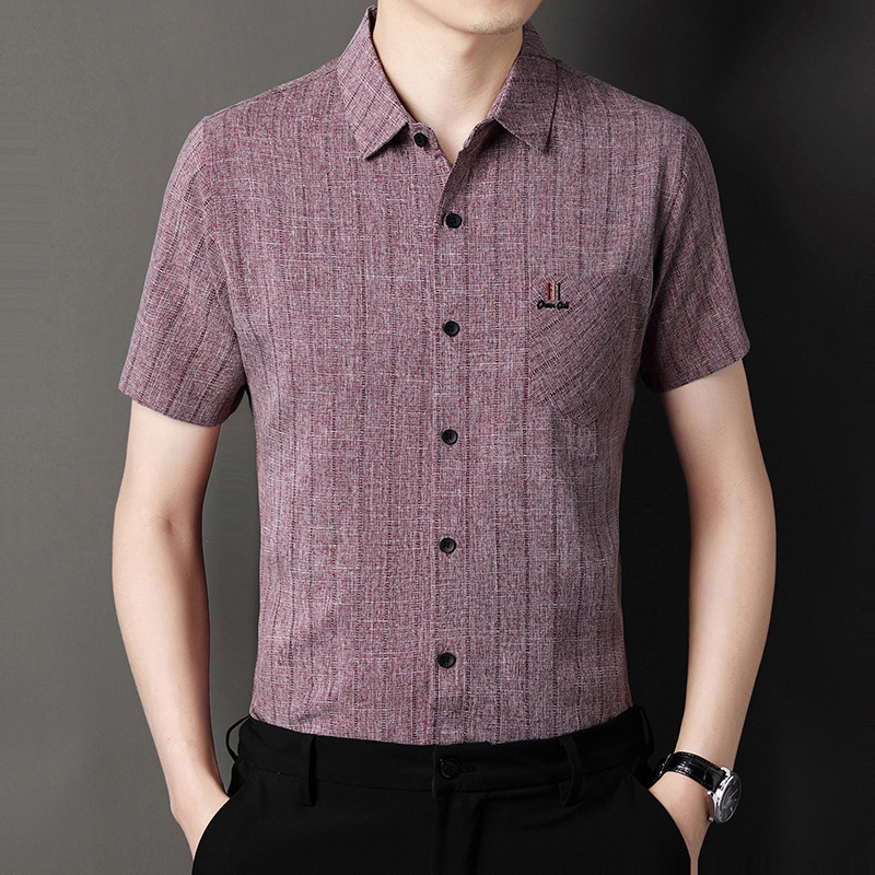 Men's non ironing business short sleeved shirt, summer casual shirt, men's clothing