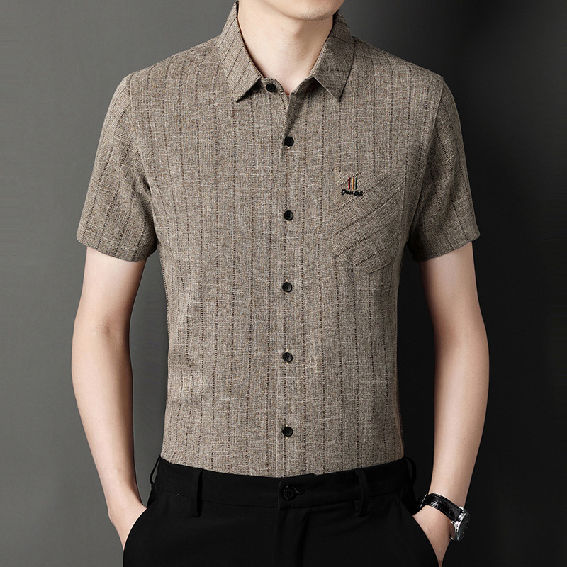 Men's non ironing business short sleeved shirt, summer casual shirt, men's clothing
