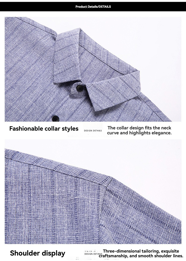 Men's non ironing business short sleeved shirt, summer casual shirt, men's clothing