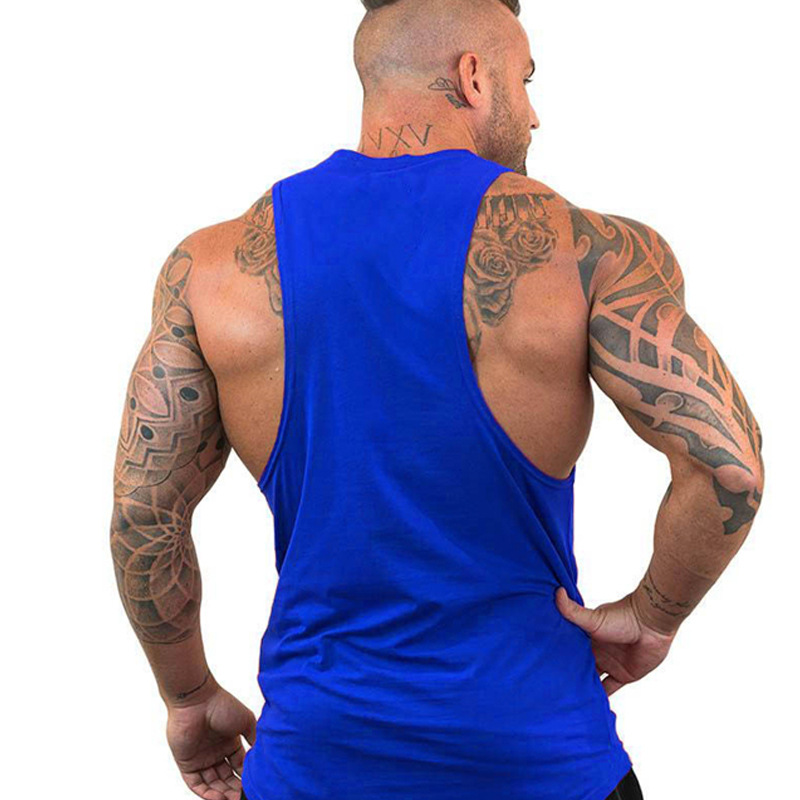 Men's fitness gym, running training vest, fitness training vest, sleeveless cotton vest, men's clothing