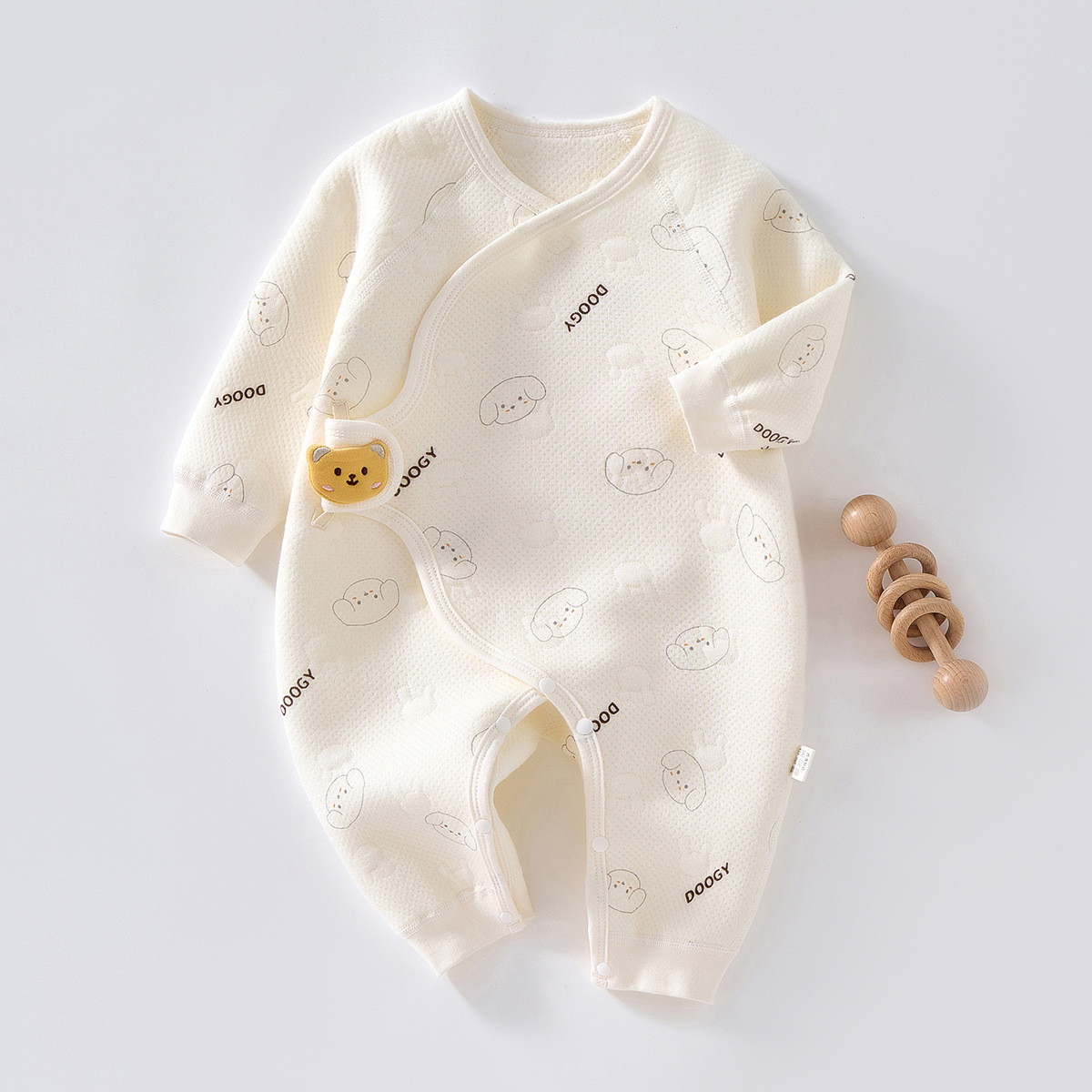Baby clothes, autumn and winter jumpsuits, newborn baby thin cotton boneless warm jumpsuit