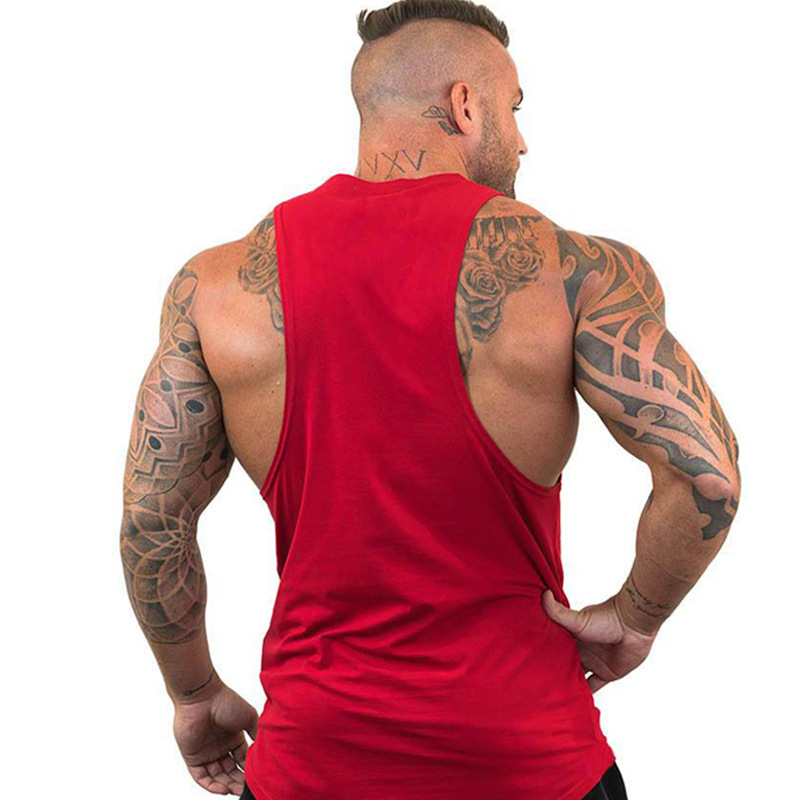 Men's fitness gym, running training vest, fitness training vest, sleeveless cotton vest, men's clothing