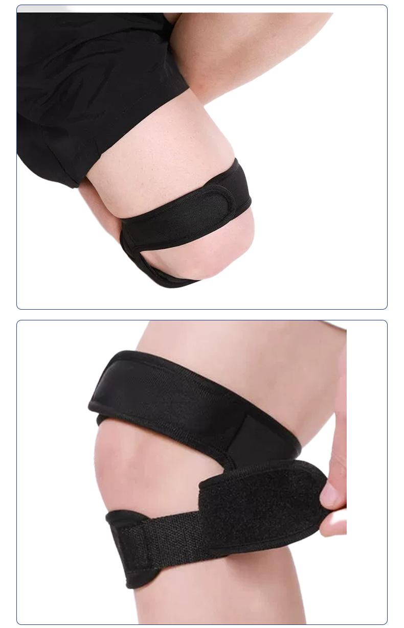Professional Patella Strap, Running Shock-Absorbing Compression Knee Strap, Meniscus Injury Prevention, Knee Injury Prevention Fitness Strap