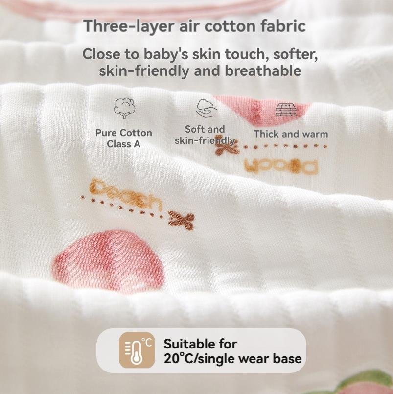 Newborn Baby Clothes: 100% Cotton Spring/Autumn-Style Padded Romper – Warm Baby One-Piece