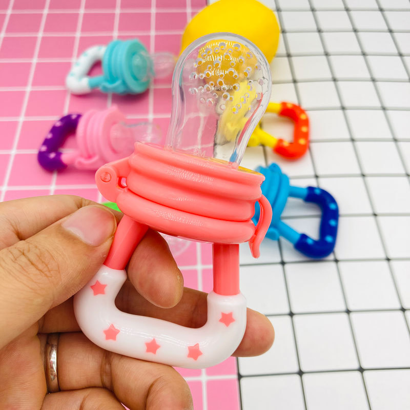PP Silicone Baby Teether – Fruit-Shaped Weaning Aid, Children’s Teether, Baby Pacifier, Food-Grade Fruit & Vegetable Teether