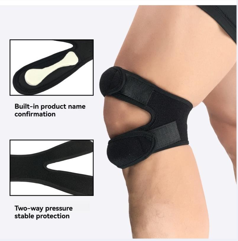 Professional Patella Strap, Running Shock-Absorbing Compression Knee Strap, Meniscus Injury Prevention, Knee Injury Prevention Fitness Strap