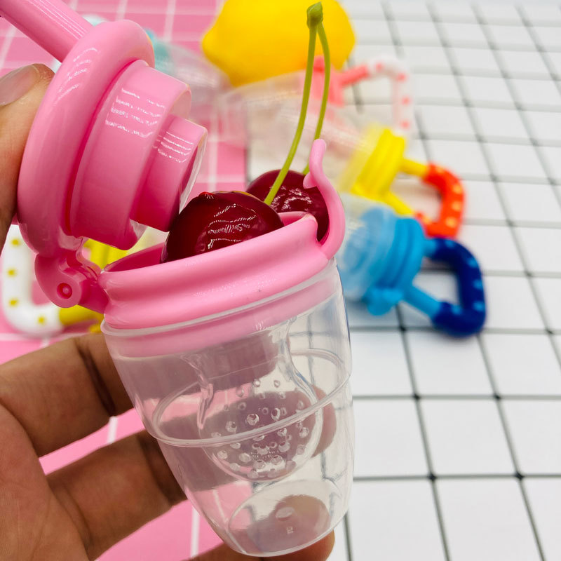 PP Silicone Baby Teether – Fruit-Shaped Weaning Aid, Children’s Teether, Baby Pacifier, Food-Grade Fruit & Vegetable Teether