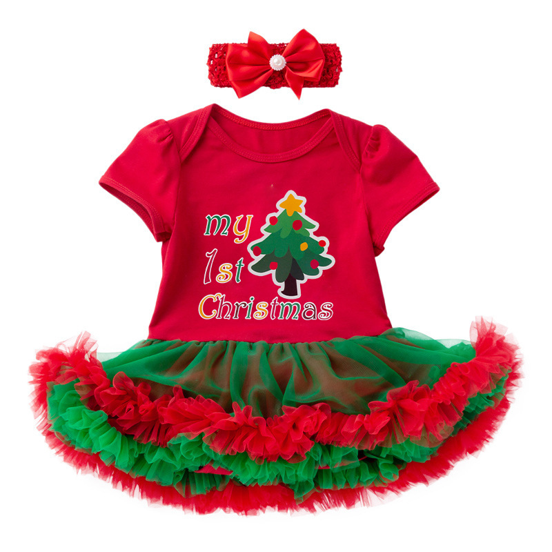 Children's clothing, Christmas gifts, baby dresses, newborn clothes, mesh princess dresses