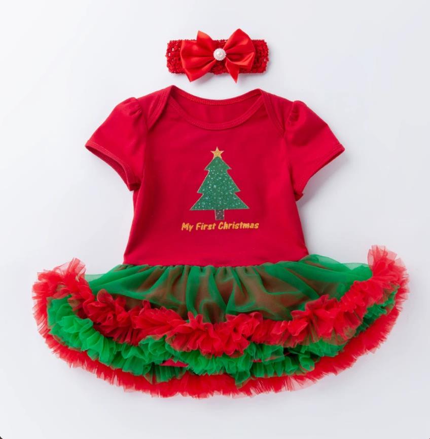 Children's clothing, Christmas gifts, baby dresses, newborn clothes, mesh princess dresses