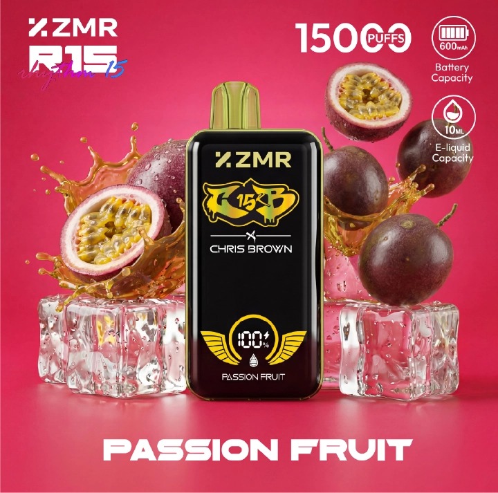 [ NEW ARRIVALS!!! ] 15000 Puffs ZMR R15 Best Flavor Fashion E-cigarette Disposable Vape – Smart Display, Adjustable Airflow, Wireless Charging