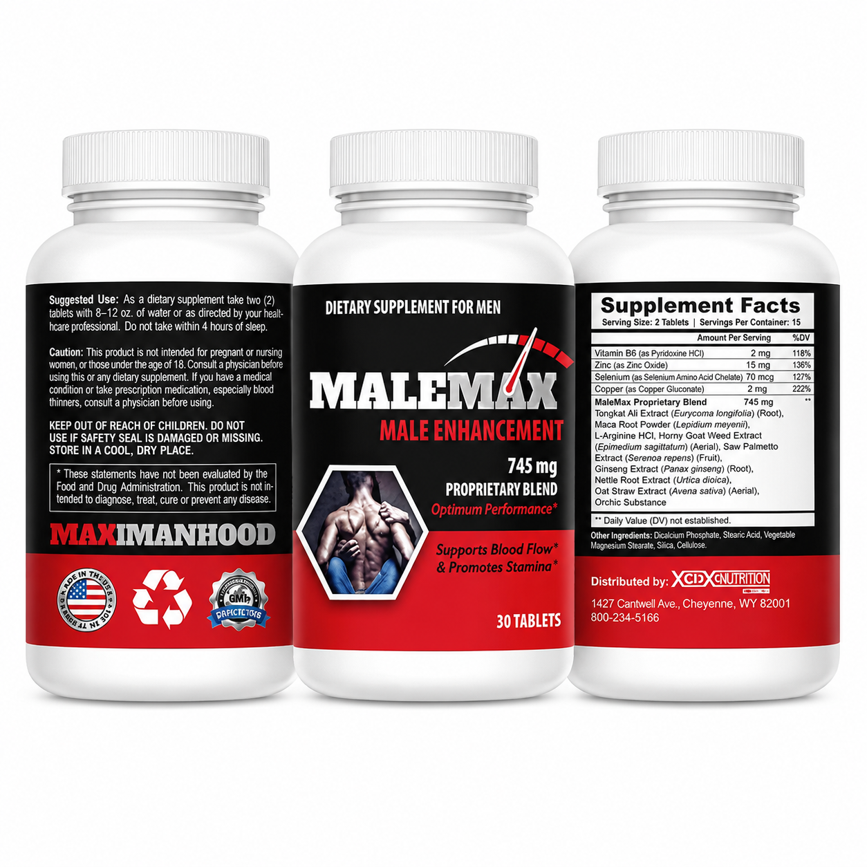 Male Max Herbal Performance Support Capsules For Men – Energy, Stamina & Size Boost view 3