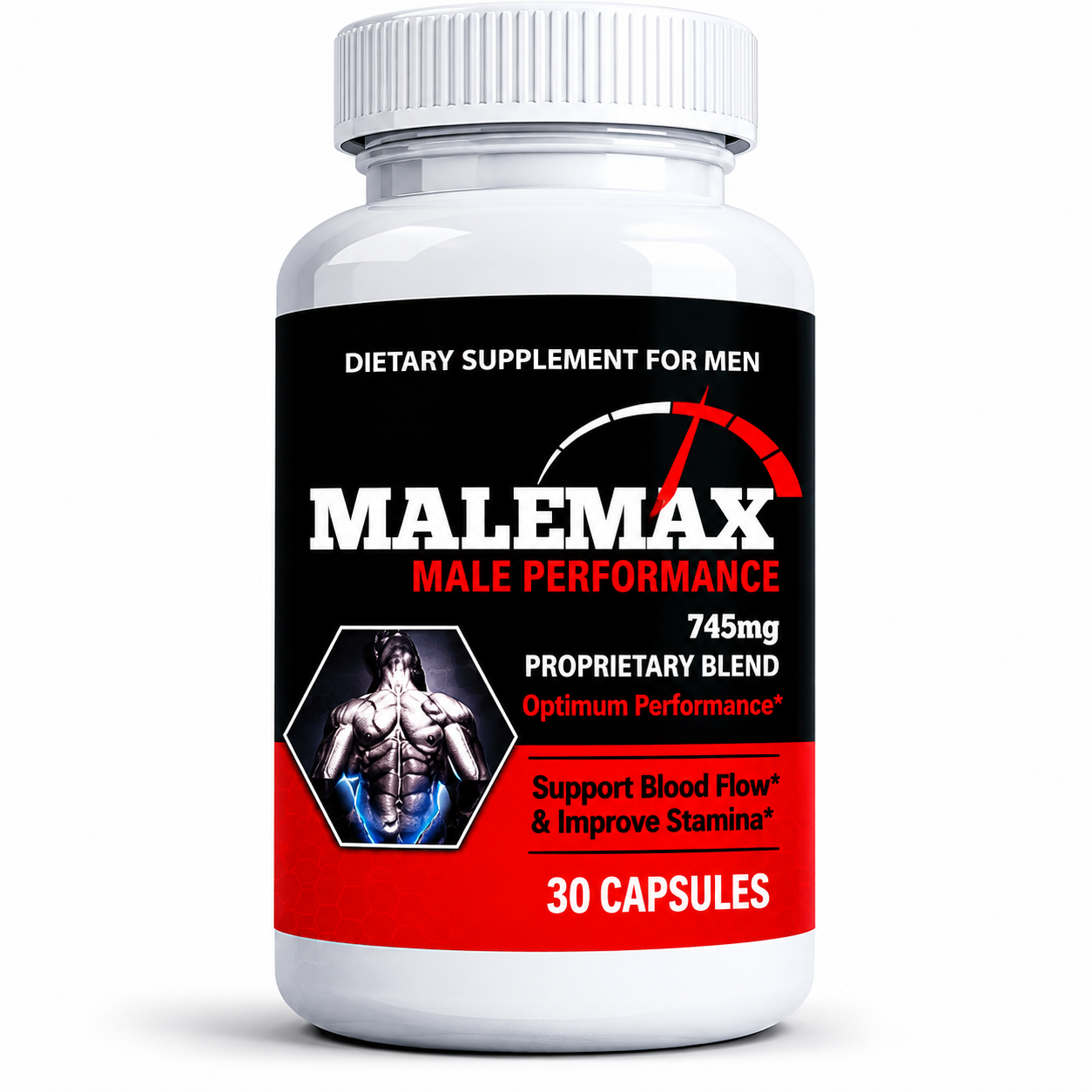 Male Max Herbal Performance Support Capsules For Men – Energy, Stamina & Size Boost