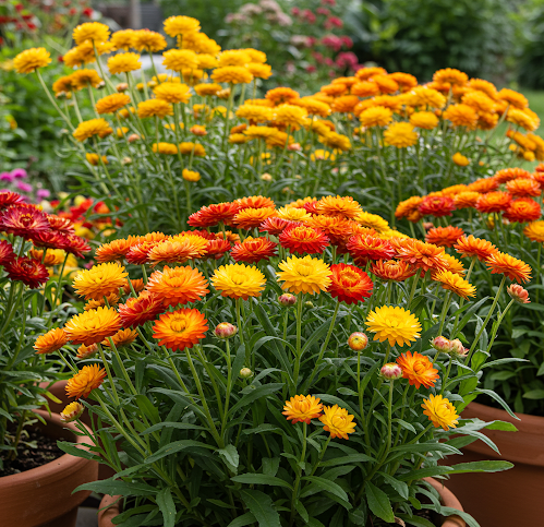 HELICHRYSUM DOUBLE MIX FLOWER seeds