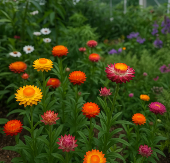 HELICHRYSUM DOUBLE MIX FLOWER seeds