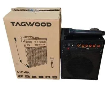 TAGWOOD LTS -6A Rechargeable Trolley Speaker portable outdoor speaker ,bluetooth, wireless microphone, in built battery