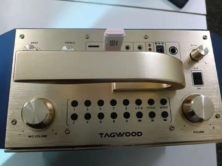 Tagwood LTS-5A Portable Outdoor Speaker ,Bluetooth ,Free Wireless Microphone a Built in Battery Woofer