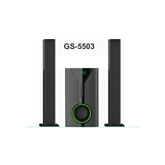 GS-5503 2.1CH Sound Bar SubWoofer With Bluetooth Home Theatrer - Black