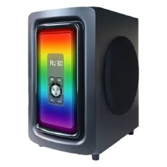 THE GLD G2301 3.1 MULTIMEDIA SPEAKER SYSTEM! ENJOY RICH 8” BASS, SURROUND SOUND, BLUETOOTH, USB, SD CARD, FM RADIO, AUX AND REMOTE