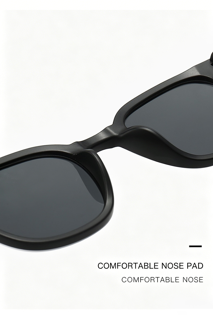 Vintage for Women & Men Trendy Outdoor Street Photography Square Frame Sun Glasses Shades Wood Grain Sunglasses Cycling Eyewear