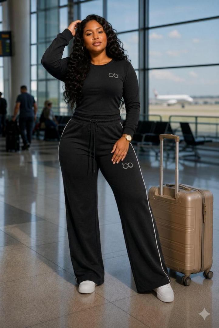 Ladies 2PC Outfit Matching Set Trendy Fashion Top and Trouser Comfortable Casual Wear Kenya