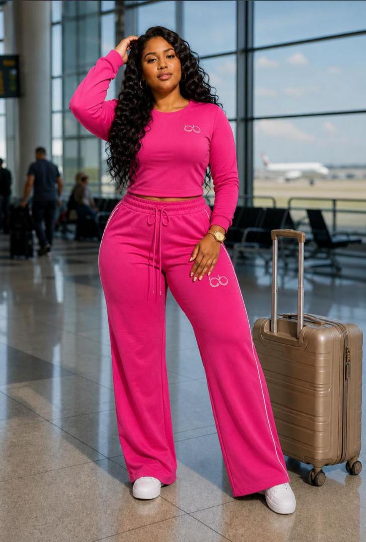 Ladies 2PC Outfit Matching Set Trendy Fashion Top and Trouser Comfortable Casual Wear Kenya