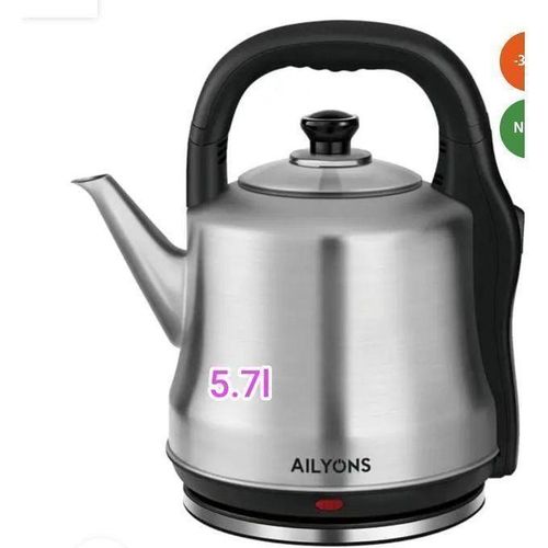 AILYONS 5.7ltrs Stainless Steel Electric Big Kettle, Ultra Plus Lyons Kettle Automatic Hot Water Boiler or Heater Jug Auto Shutoff.