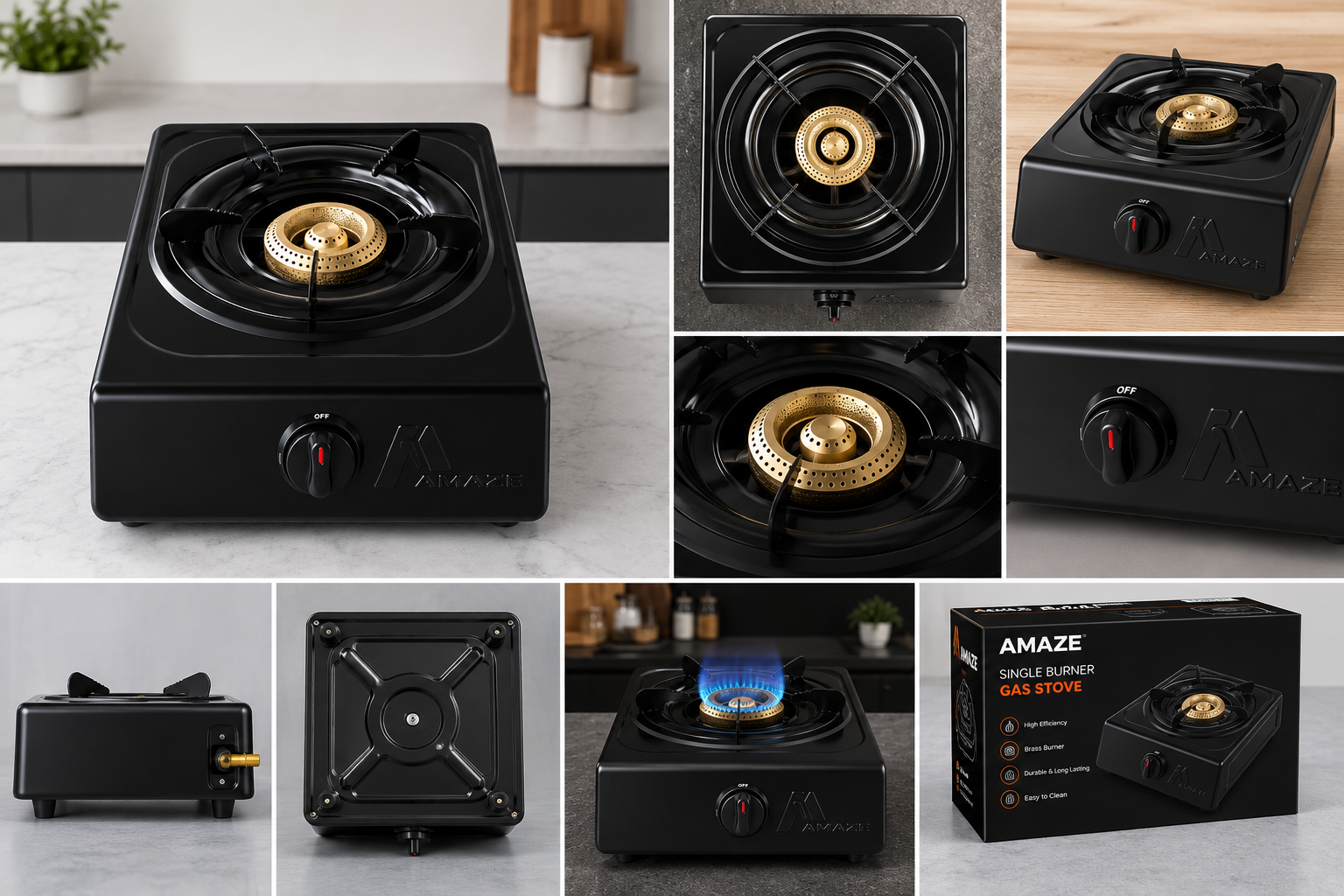 🔥Brand New Amaze  Table Top Single Gas Cooker Burner With Auto Ignition | ENGINEERED FOR POWER. DESIGNED FOR MODERN KITCHENS.