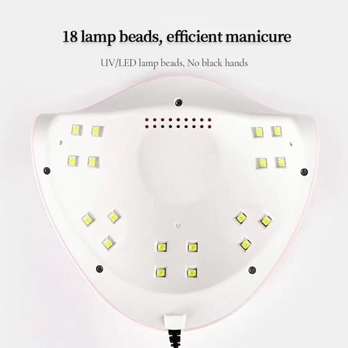 Professional UV Nail Lamp Nail Dryer Mini for Nails Polish Curing Gel Manicure UV Light Portable LED Lamp Machine with 30, 60 90s 3 Timing Timer Setting USB Cable Home Use with Automatic Sensor LCD.