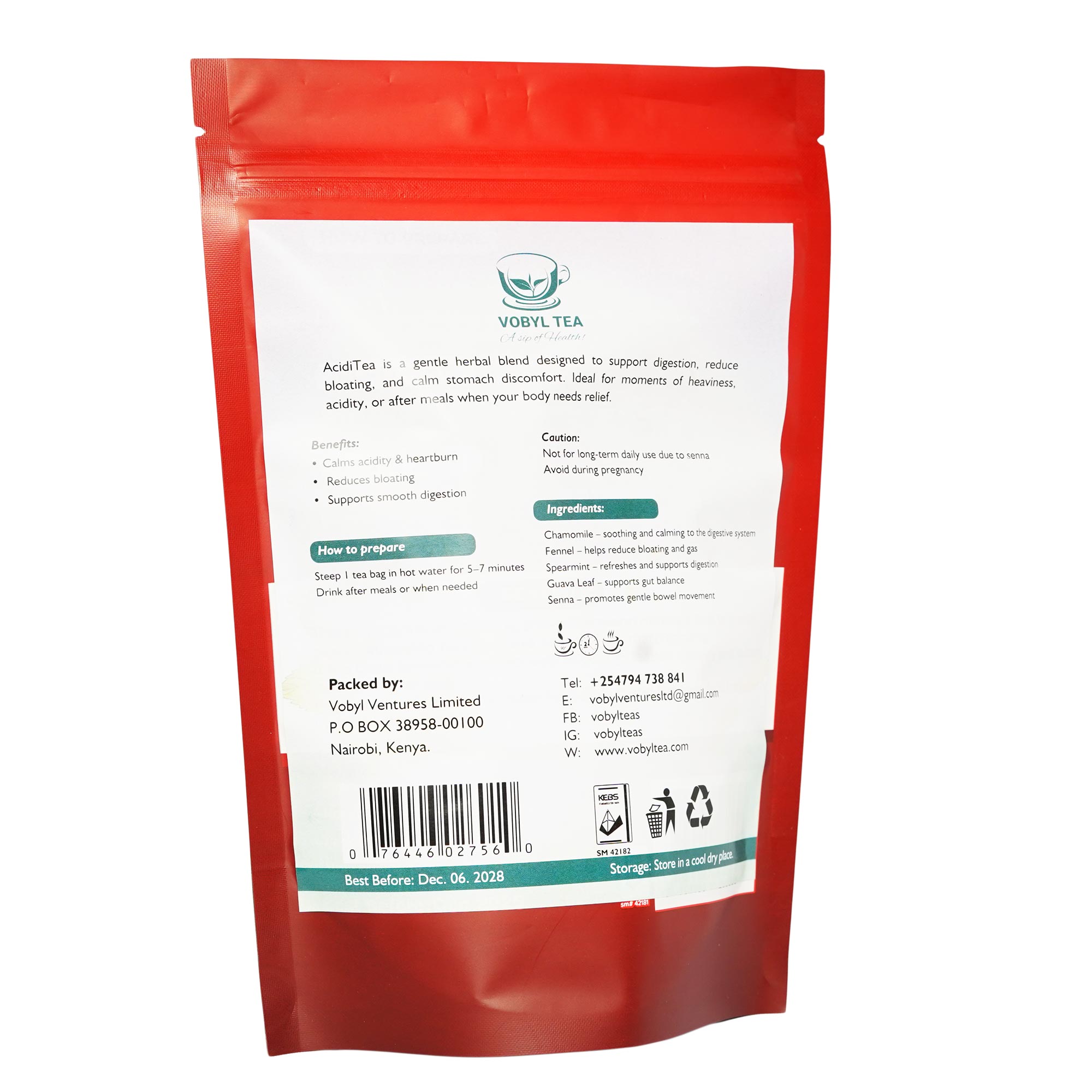 ACIDI TEA (  A gentle herbal blend designed to support digestion, reduce bloating, and calm stomach discomfort. Ideal for moments of heaviness, acidity, or after meals when your body needs relief)