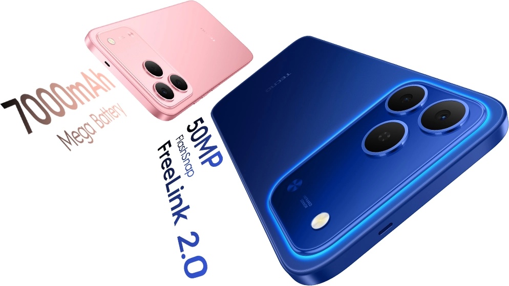 NEW ARRIVALS!! TECNO SPARK 50 4G:| 6.78″ IPS LCD Display | 4GB+4GB Extended RAM+128GB ROM | 7000mAh Battery | Dual SIM | 50MP Rear & 8MP Selfie Camera | Android 16 |  Smartphones+FREEBIES