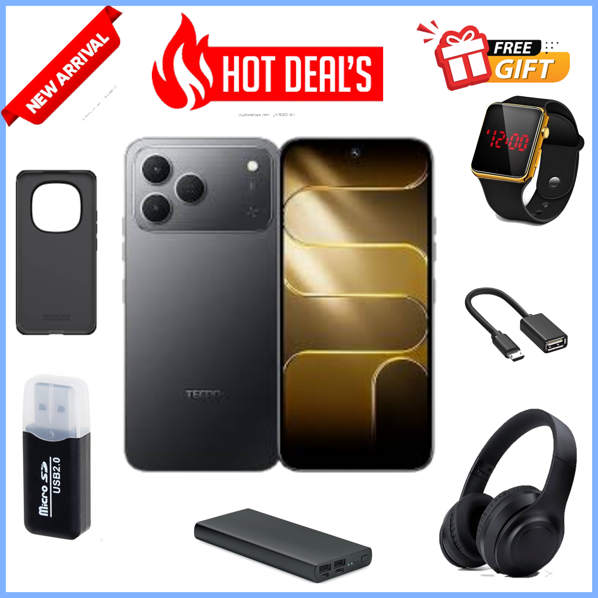 NEW ARRIVALS!! TECNO SPARK 50 4G:| 6.78″ IPS LCD Display | 4GB+8GB Extended RAM+128GB ROM | 7000mAh Battery | Dual SIM | 50MP Rear & 8MP Selfie Camera | Android 16 | 18W Fast Charging | Smartphones