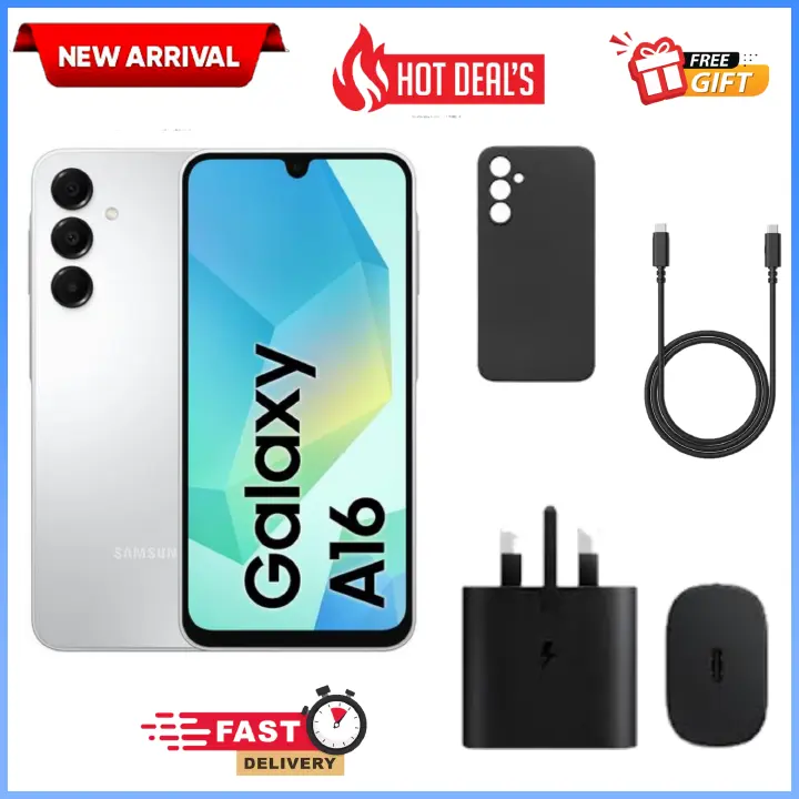 AMAZING DEALS!!Samsung Galaxy A16 128GB+4GB 6.7" Super AMOLED Display 50MP Triple Camera Android 14 Mediatek Helio G99 5000mAh 25W Type-C Charge Samsung A16, A16 Samsung Smart Phones phone