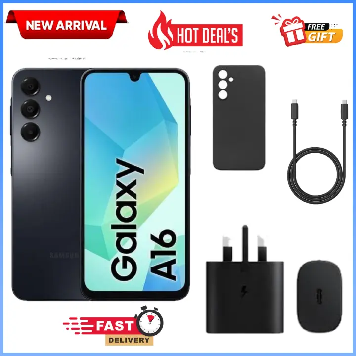 AMAZING DEALS!!Samsung Galaxy A16 128GB+4GB 6.7" Super AMOLED Display 50MP Triple Camera Android 14 Mediatek Helio G99 5000mAh 25W Type-C Charge Samsung A16, A16 Samsung Smart Phones phone