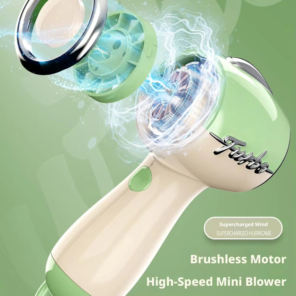 Turbo High-Speed Handheld Fan Super Powerful Portable Outdoor Silent USB Charging Small Fan