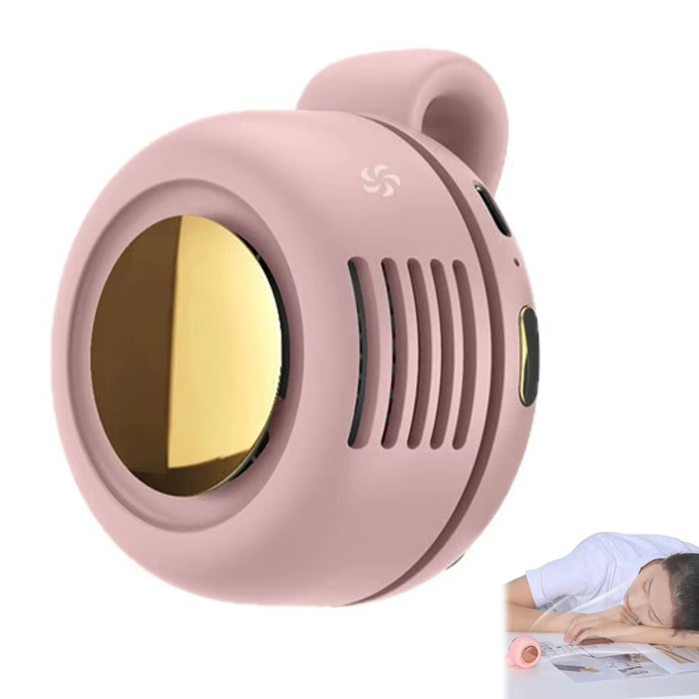 Portable Silent Mini Bladeless Electric Fan Small fan Clip on Shirt Waist Mini Bladeless Fan Adjustable 3-Speed For Outdoor NEW