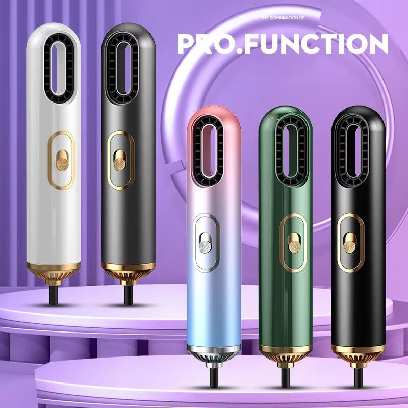 Multifunction 3in1 Hair Dryer Bladeless Fan Hot Cool Air Wind Negative Blue Light Powerful Electric Mini Travel Hair Blower With