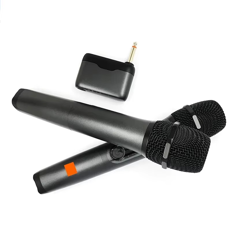Professional 2 Channel For JBL PartyBox DJ UHF digital Wireless Handheld Microphone System with rechargeable TWO microphone