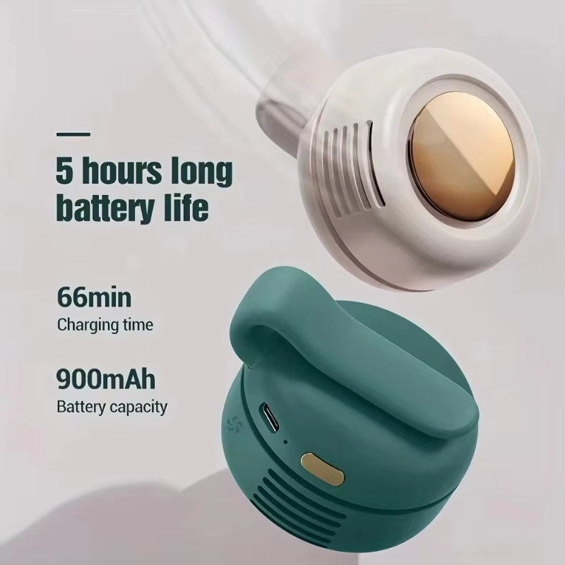 Portable Silent Mini Bladeless Electric Fan Small fan Clip on Shirt Waist Mini Bladeless Fan Adjustable 3-Speed For Outdoor NEW