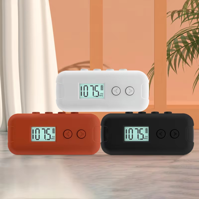 Mini Pocket FM Radio Portable 50-108MHZ Audio Radio Receiver With LCD Display Outdoor Sports Handheld Radios Receiver