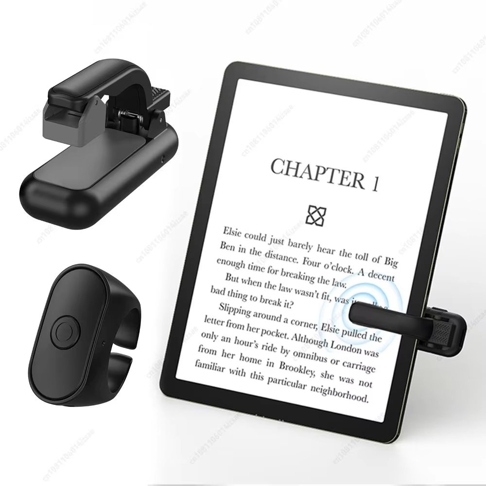 2-in-1 Page Turner Clicker Wireless E-book Page Turner Record Triggers Remote for Kindle Paperwhite Accessories